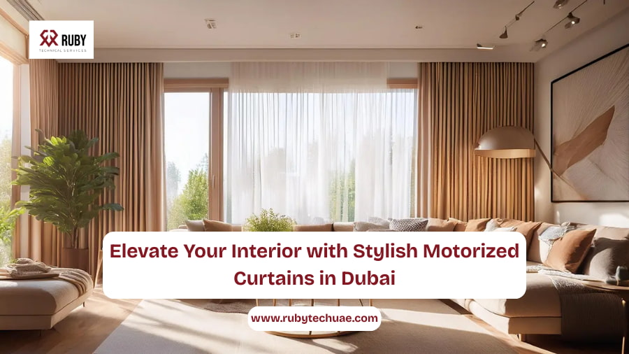 Elevate Your Interior with Stylish Motorized Curtains in Dubai
